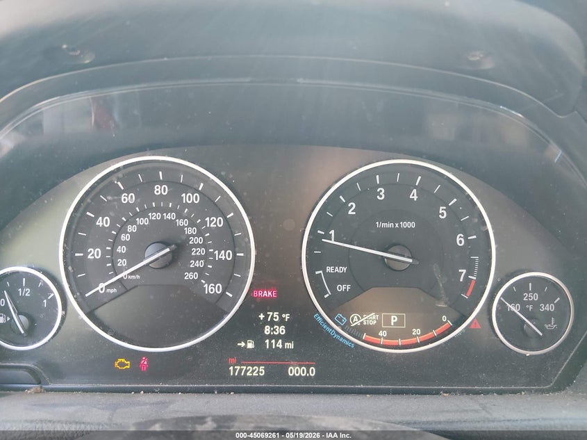 2014 BMW 3er VIN WBA3A5C51EP601153 IAAI salvage auction — FRONT END, Salvage (Ohio), sold $725 on 2026-08-04 (photo 7)