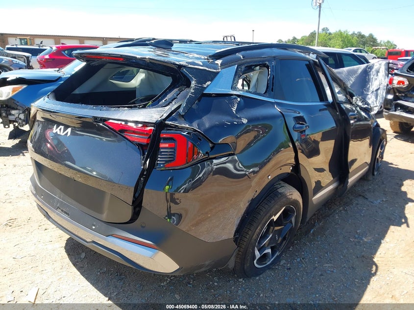 2026 Kia Sportage VIN 5XYK33DF8TG390621 IAAI salvage auction — ROLLOVER, Salvage (North Carolina), sold $1,325 on 2026-07-13 (photo 4)