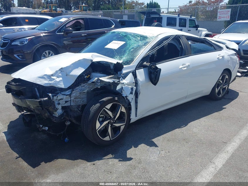 2023 Hyundai Elantra VIN 5NPLS4AG2PH087147 IAAI salvage auction — ROLLOVER, Salvage (California), sold $1,000 on 2026-07-30 (photo 2)