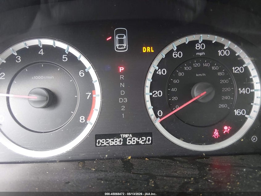 2012 Honda Accord VIN 1HGCP2F61CA193601 IAAI salvage auction — FRONT END, Salvage (California), sold $1,100 on 2026-07-09 (photo 7)