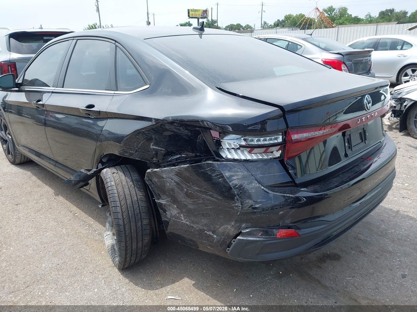 2025 Volkswagen Jetta VIN 3VW7X7BU8SM032016 IAAI salvage auction — LEFT REAR, Original (Texas), sold $9,300 on 2026-07-18 (photo 6)