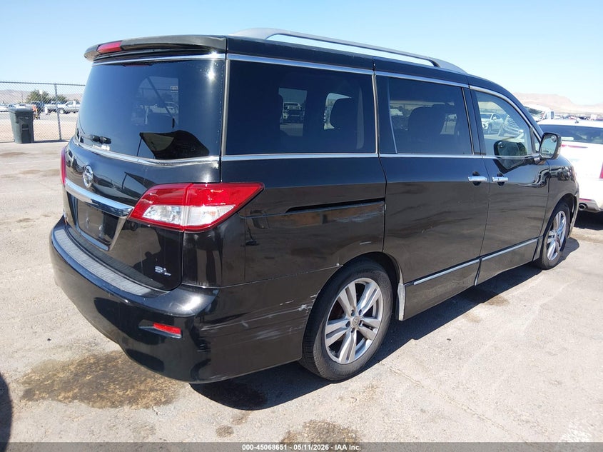 2011 Nissan Quest VIN JN8AE2KP5B9006035 IAAI salvage auction — LEFT FRONT, Original (Texas), sold $1,350 on 2026-07-15 (photo 4)
