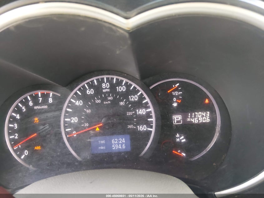 2011 Nissan Quest VIN JN8AE2KP5B9006035 IAAI salvage auction — LEFT FRONT, Original (Texas), sold $1,350 on 2026-07-15 (photo 7)