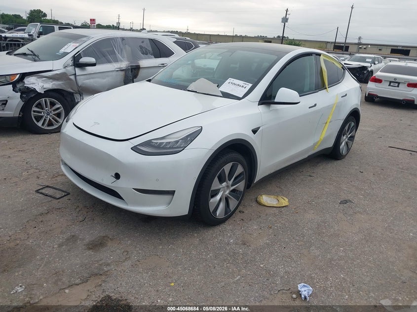 2020 Tesla Model y VIN 5YJYGDEE1LF032116 IAAI salvage auction — REAR END, Original (Texas), sold $7,800 on 2026-07-30 (photo 2)