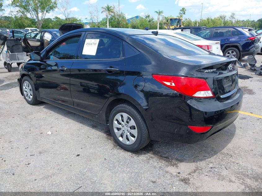 2017 Hyundai Accent VIN KMHCT4AE1HU352011 IAAI salvage auction — RIGHT FRONT, Rebuildable (Florida), sold $300 on 2026-07-06 (photo 3)