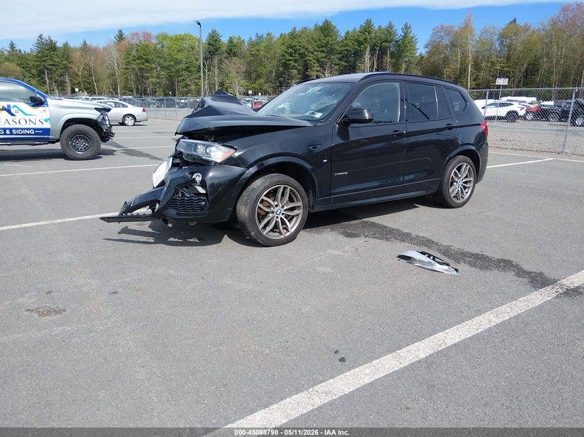 2017 BMW X3 VIN 5UXWX9C34H0W78437 IAAI salvage auction — FRONT END, Mv-907A (New York), sold $425 on 2026-07-20 (photo 2)