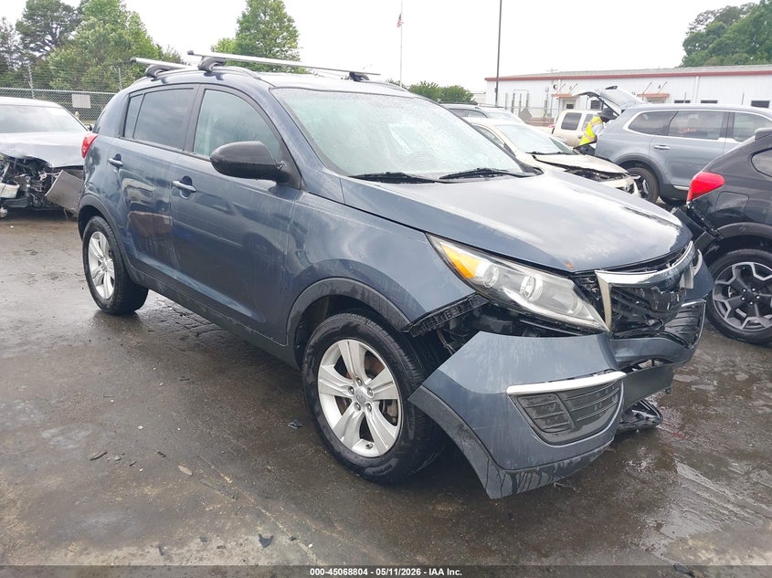 2013 Kia Sportage VIN KNDPB3A24D7374327 IAAI salvage auction — FRONT END, Salvage (North Carolina), sold $1,850 on 2026-07-26 (photo 1)