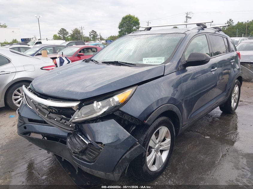 2013 Kia Sportage VIN KNDPB3A24D7374327 IAAI salvage auction — FRONT END, Salvage (North Carolina), sold $1,850 on 2026-07-26 (photo 2)