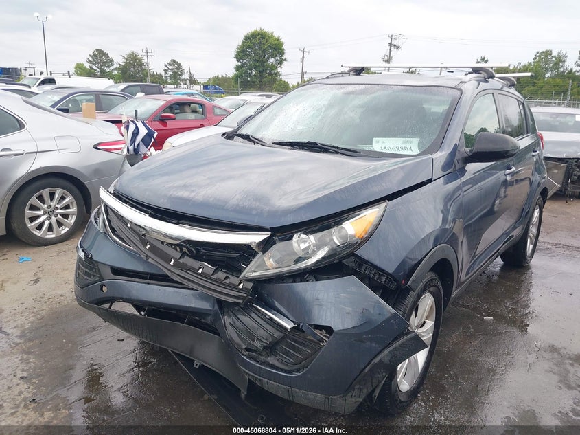 2013 Kia Sportage VIN KNDPB3A24D7374327 IAAI salvage auction — FRONT END, Salvage (North Carolina), sold $1,850 on 2026-07-26 (photo 6)