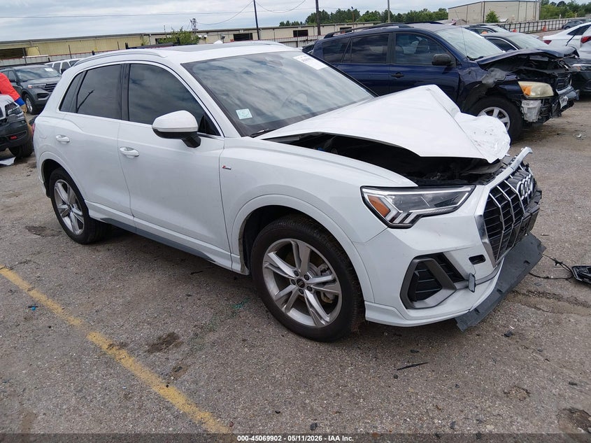 2023 Audi Q3 VIN WA1EECF39P1109016 IAAI salvage auction — FRONT END, Original (Texas), sold $7,725 on 2026-07-22 (photo 1)