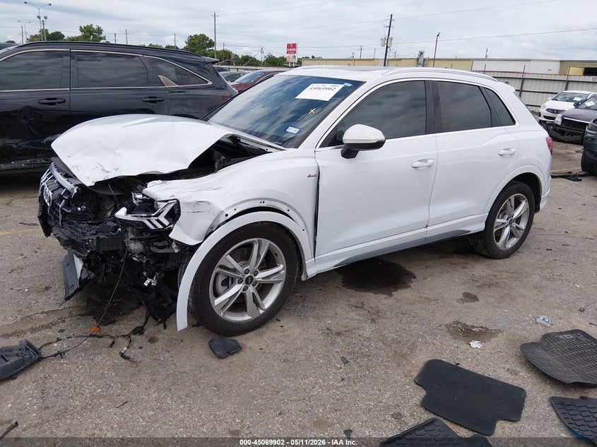 2023 Audi Q3 VIN WA1EECF39P1109016 IAAI salvage auction — FRONT END, Original (Texas), sold $7,725 on 2026-07-22 (photo 2)