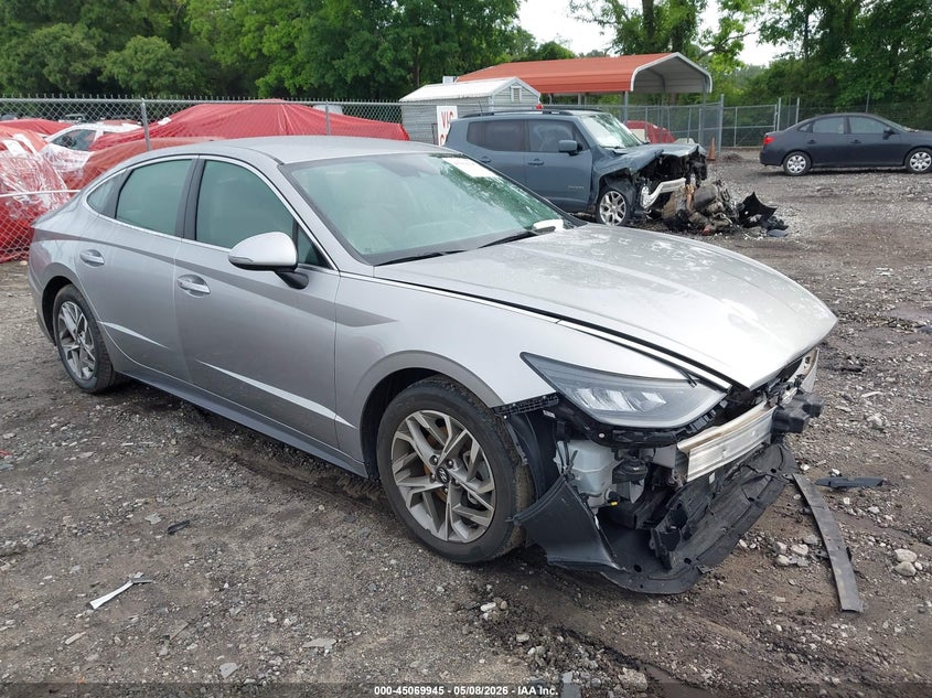 2021 Hyundai Sonata VIN KMHL64JA7MA152363 IAAI salvage auction — FRONT END, Salvage (Georgia), sold $3,350 on 2026-07-18 (photo 1)