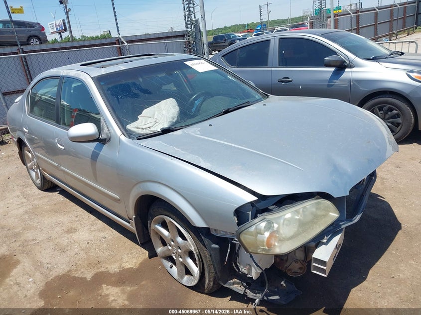 2003 Nissan Maxima VIN JN1DA31A73T423820 IAAI salvage auction — FRONT END, Clear (Oklahoma), sold $25 on 2026-07-22 (photo 1)
