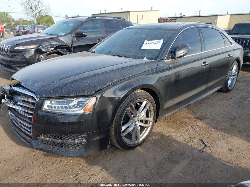 2016 Audi A8 VIN WAU43AFD6GN005612 IAAI salvage auction — FRONT END, Clear (Michigan), sold $5,600 on 2026-07-09 (photo 2)