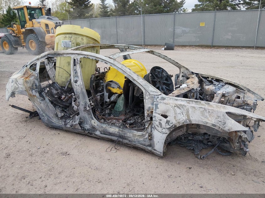 2019 Tesla Model 3 VIN 5YJ3E1EB3KF209073 IAAI salvage auction — TOTAL BURN, Junk Bill Of Sale Mv2459 (Wisconsin), sold $150 on 2026-07-15 (photo 1)