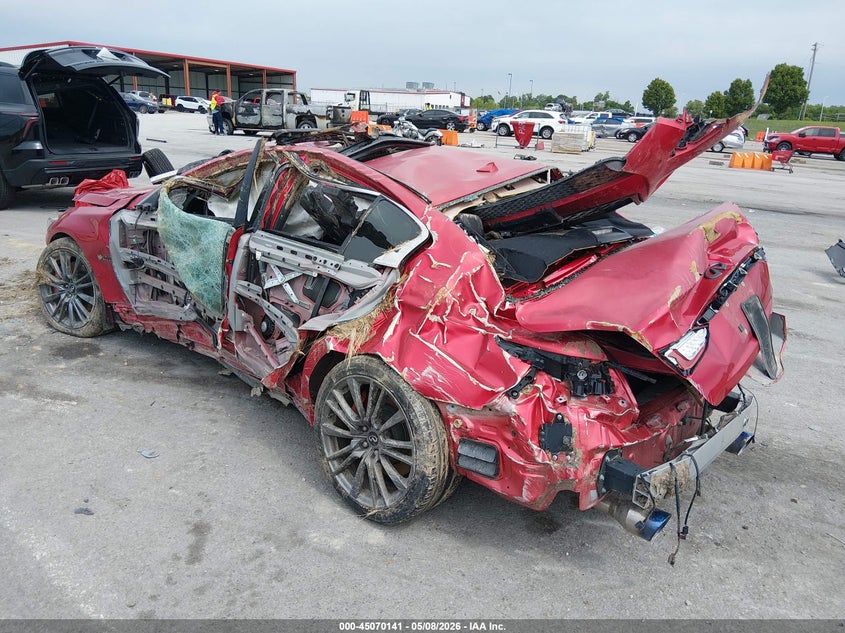 2019 Infiniti Q50 VIN JN1FV7AP6KM760822 IAAI salvage auction — ROLLOVER, Salvage (Illinois), sold $1,725 on 2026-07-14 (photo 3)