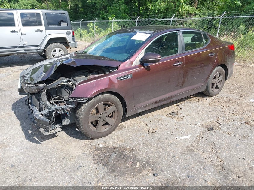 2015 Kia Optima VIN 5XXGM4A75FG462552 IAAI salvage auction — FRONT END, Salvage (Mississippi), sold $225 on 2026-07-08 (photo 2)