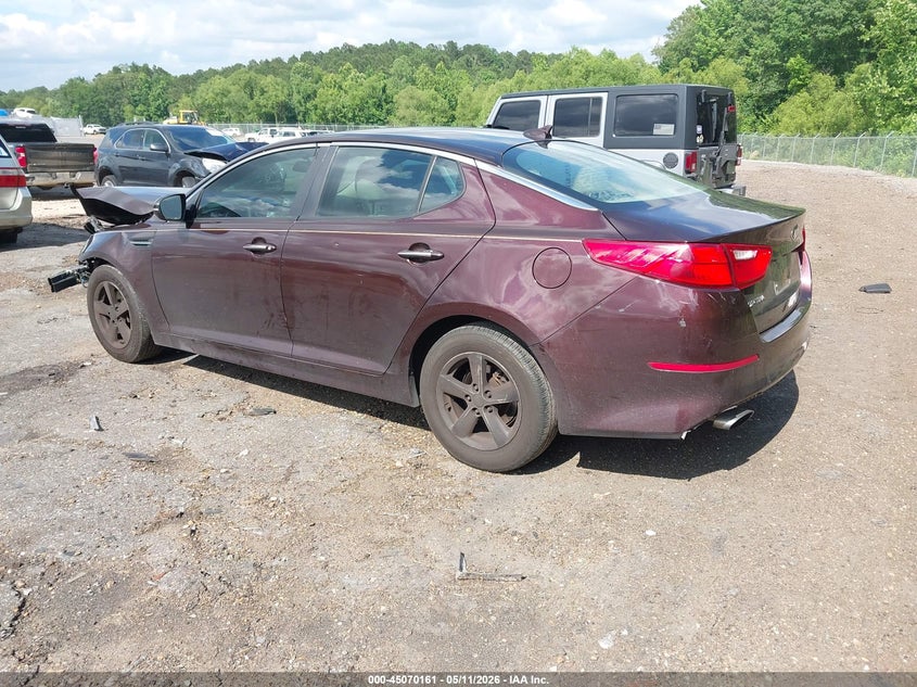 2015 Kia Optima VIN 5XXGM4A75FG462552 IAAI salvage auction — FRONT END, Salvage (Mississippi), sold $225 on 2026-07-08 (photo 3)