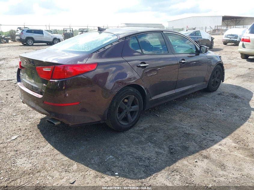 2015 Kia Optima VIN 5XXGM4A75FG462552 IAAI salvage auction — FRONT END, Salvage (Mississippi), sold $225 on 2026-07-08 (photo 4)