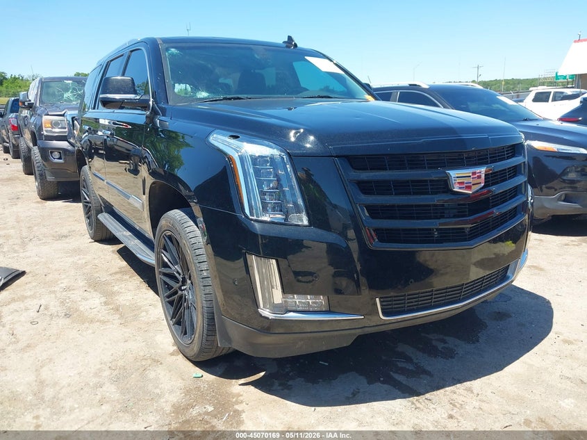 2019 Cadillac Escalade VIN 1GYS3AKJ9KR213176 IAAI salvage auction — HAIL, Clear (Oklahoma), sold $10,300 on 2026-07-29 (photo 1)