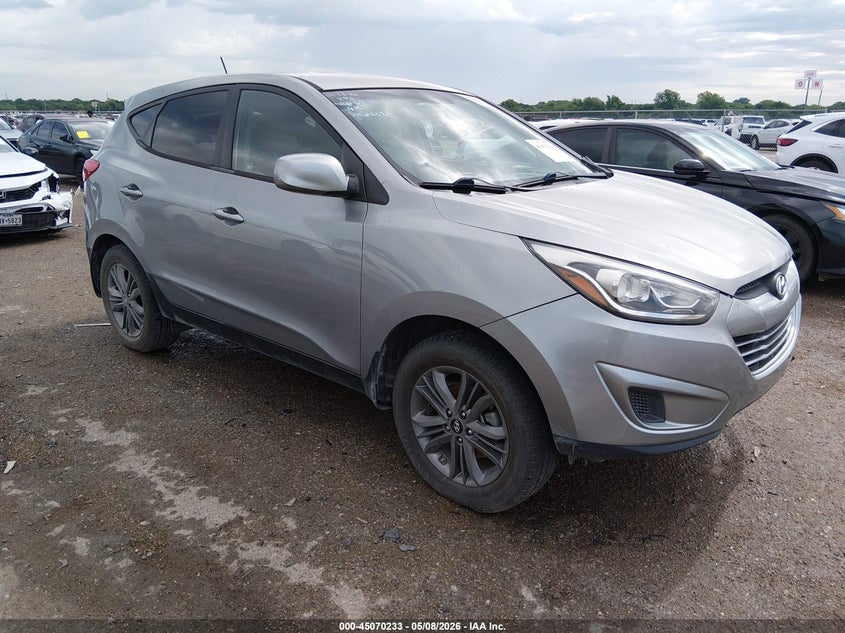 2015 Hyundai Tucson VIN KM8JT3AF6FU026020 IAAI salvage auction — LEFT FRONT, Salvage (Texas), sold $2,000 on 2026-07-24 (photo 1)