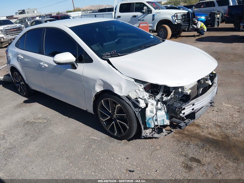 2020 Toyota Corolla VIN 5YFS4RCE7LP032043 IAAI salvage auction — FRONT END, Original (Texas), sold $3,950 on 2026-07-22 (photo 1)