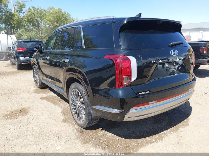 2024 Hyundai Palisade VIN KM8R7DGE6RU679950 IAAI salvage auction — RIGHT FRONT, Salvage (Indiana), sold $9,400 on 2026-07-11 (photo 3)