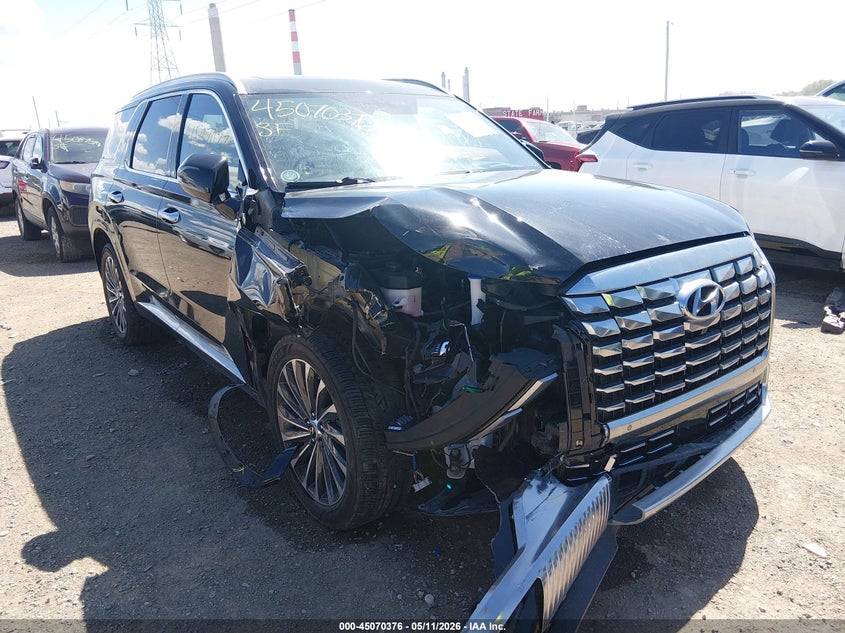 2024 Hyundai Palisade VIN KM8R7DGE6RU679950 IAAI salvage auction — RIGHT FRONT, Salvage (Indiana), sold $9,400 on 2026-07-11 (photo 6)