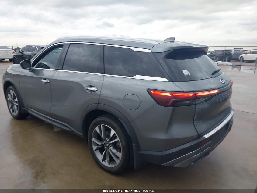 2022 Infiniti Qx60 VIN 5N1DL1FRXNC335191 IAAI salvage auction — HAIL, Original (Texas), sold $16,350 on 2026-07-17 (photo 3)
