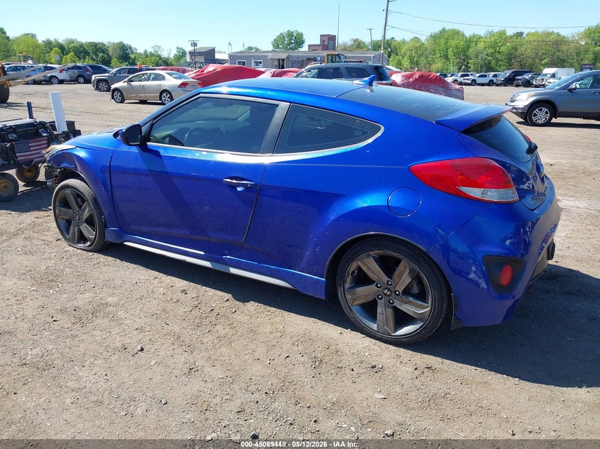 2014 Hyundai Veloster VIN KMHTC6AE3EU201050 IAAI salvage auction — FRONT END, Salvage (Idaho), sold $400 on 2026-07-08 (photo 3)