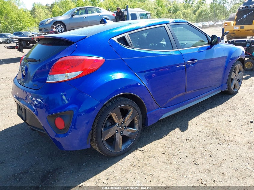 2014 Hyundai Veloster VIN KMHTC6AE3EU201050 IAAI salvage auction — FRONT END, Salvage (Idaho), sold $400 on 2026-07-08 (photo 4)
