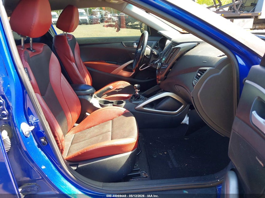 2014 Hyundai Veloster VIN KMHTC6AE3EU201050 IAAI salvage auction — FRONT END, Salvage (Idaho), sold $400 on 2026-07-08 (photo 5)