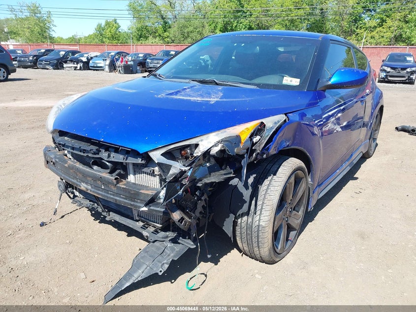 2014 Hyundai Veloster VIN KMHTC6AE3EU201050 IAAI salvage auction — FRONT END, Salvage (Idaho), sold $400 on 2026-07-08 (photo 6)