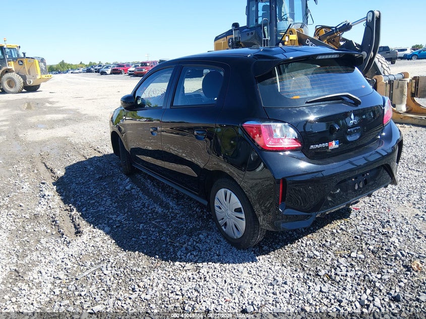 2024 Mitsubishi Mirage VIN ML32AUHJ5RH037623 IAAI salvage auction — RIGHT FRONT, Salvage (Virginia), sold $3,350 on 2026-07-08 (photo 3)