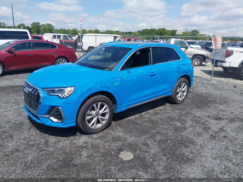 2023 Audi Q3 VIN WA1DECF34P1078415 IAAI salvage auction — LEFT & RIGHT, Salvage - 75% Or Less (Maryland), sold $10,300 on 2026-07-27 (photo 2)