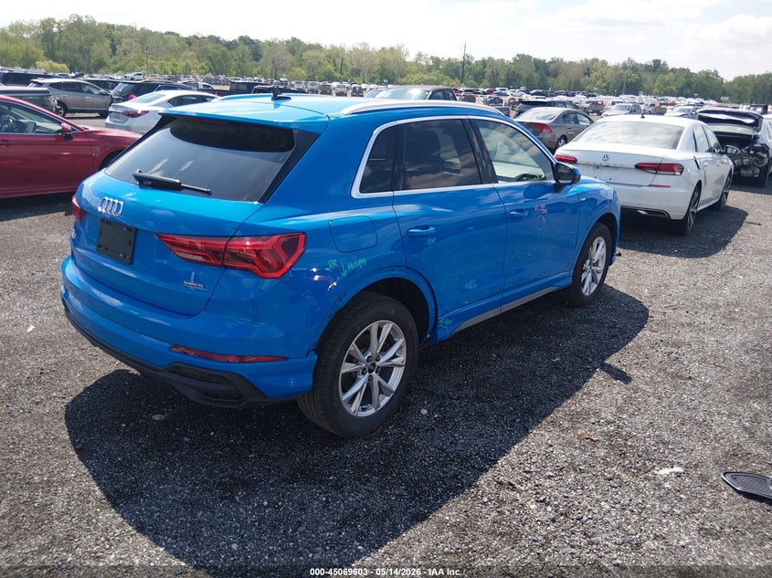 2023 Audi Q3 VIN WA1DECF34P1078415 IAAI salvage auction — LEFT & RIGHT, Salvage - 75% Or Less (Maryland), sold $10,300 on 2026-07-27 (photo 4)