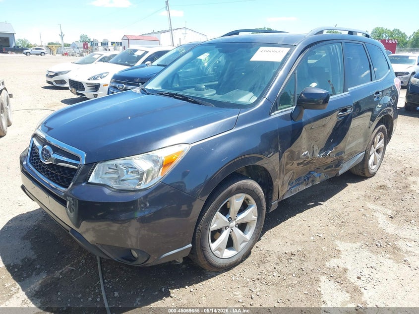 2015 Subaru Forester VIN JF2SJARC8FH822128 IAAI salvage auction — LEFT SIDE, Clear (Indiana), sold $500 on 2026-07-29 (photo 2)