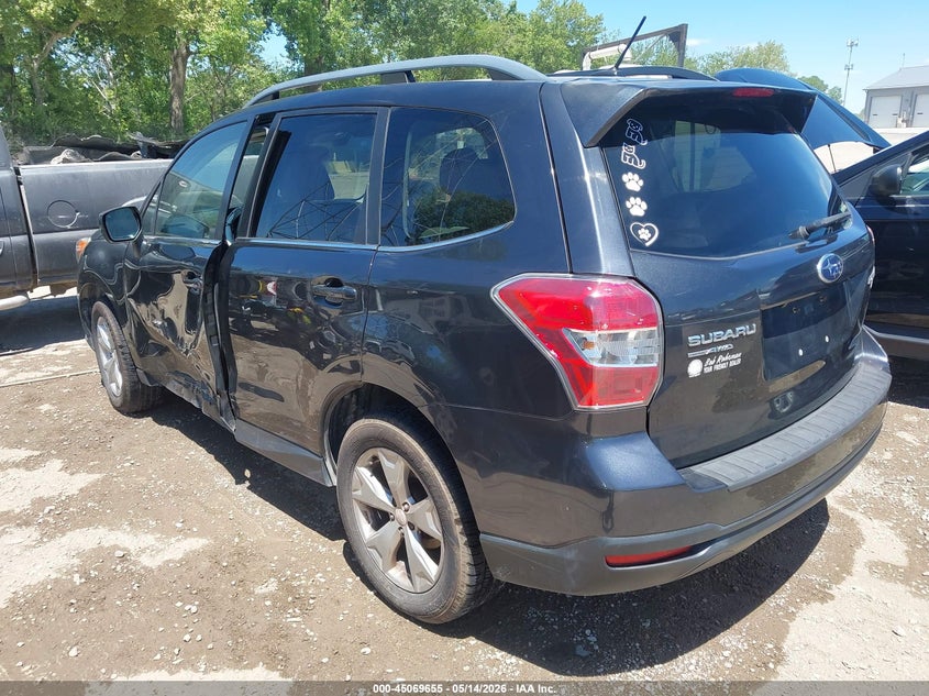 2015 Subaru Forester VIN JF2SJARC8FH822128 IAAI salvage auction — LEFT SIDE, Clear (Indiana), sold $500 on 2026-07-29 (photo 3)