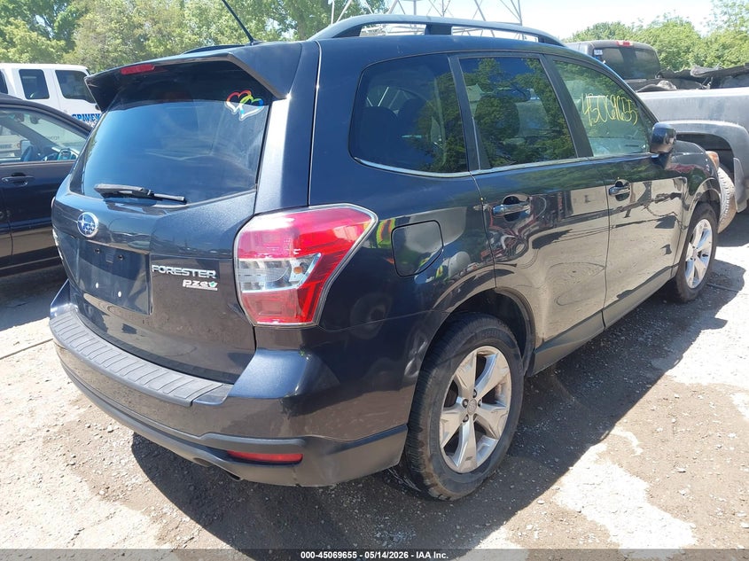 2015 Subaru Forester VIN JF2SJARC8FH822128 IAAI salvage auction — LEFT SIDE, Clear (Indiana), sold $500 on 2026-07-29 (photo 4)
