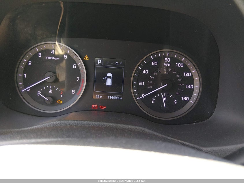 2017 Hyundai Tucson VIN KM8J3CA44HU262666 IAAI salvage auction — FRONT END, Salvage (South Carolina), sold $675 on 2026-07-28 (photo 7)