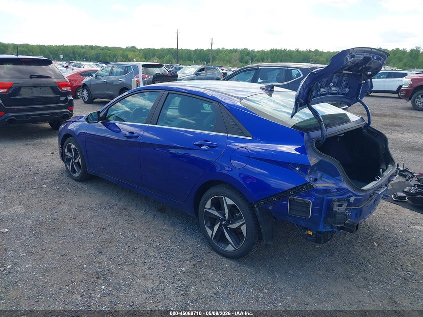 2023 Hyundai Elantra VIN KMHLN4AJ3PU088683 IAAI salvage auction — REAR END, Salvage - Greater Than 75% (Maryland), sold $7,000 on 2026-07-09 (photo 3)