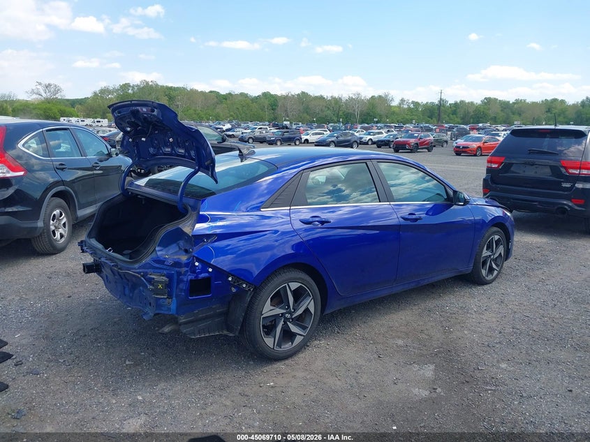 2023 Hyundai Elantra VIN KMHLN4AJ3PU088683 IAAI salvage auction — REAR END, Salvage - Greater Than 75% (Maryland), sold $7,000 on 2026-07-09 (photo 4)