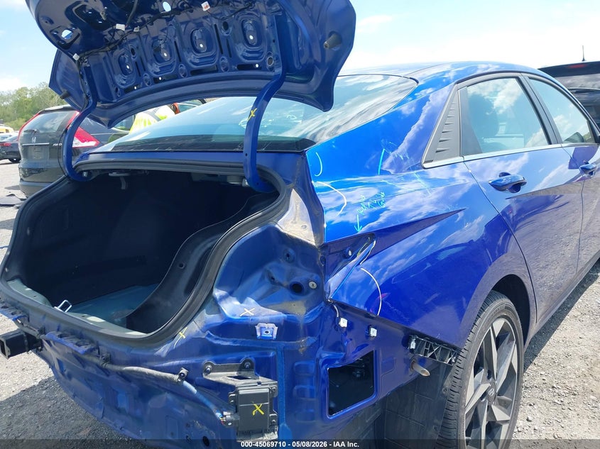 2023 Hyundai Elantra VIN KMHLN4AJ3PU088683 IAAI salvage auction — REAR END, Salvage - Greater Than 75% (Maryland), sold $7,000 on 2026-07-09 (photo 6)