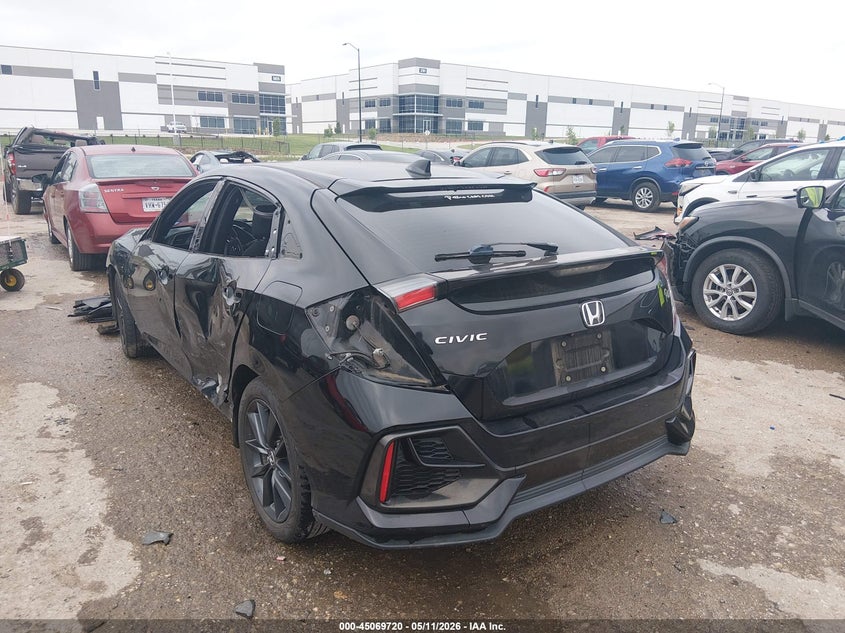 2021 Honda Civic VIN SHHFK7H68MU207683 IAAI salvage auction — FRONT END, Original (Texas), sold $6,475 on 2026-07-14 (photo 3)