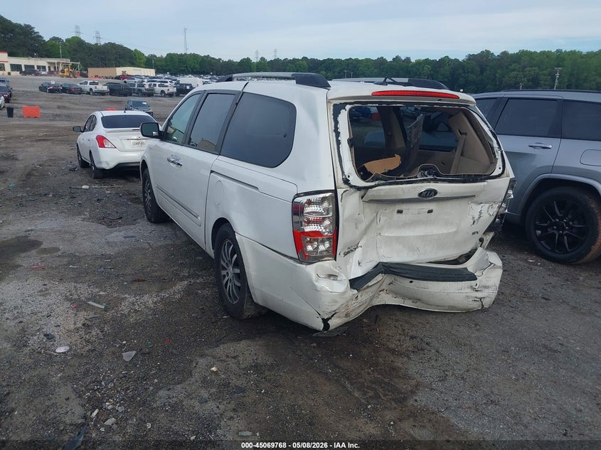 2012 Kia SEDONA VIN KNDMH4C76C6420647 IAAI salvage auction — REAR END, Salvage (Idaho), sold $425 on 2026-07-22 (photo 3)