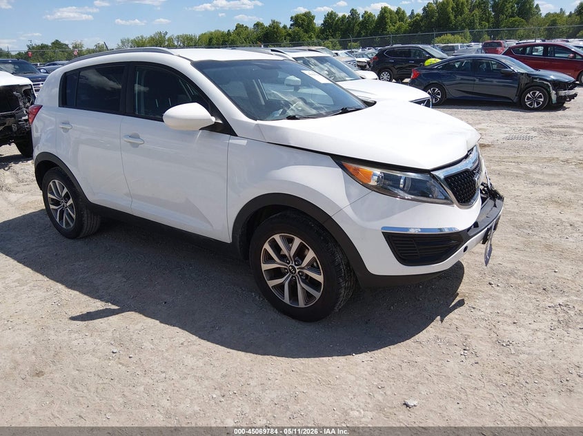 2016 Kia Sportage VIN KNDPB3AC2G7860115 IAAI salvage auction — FRONT END, Salvage (Kentucky), sold $2,100 on 2026-07-27 (photo 1)