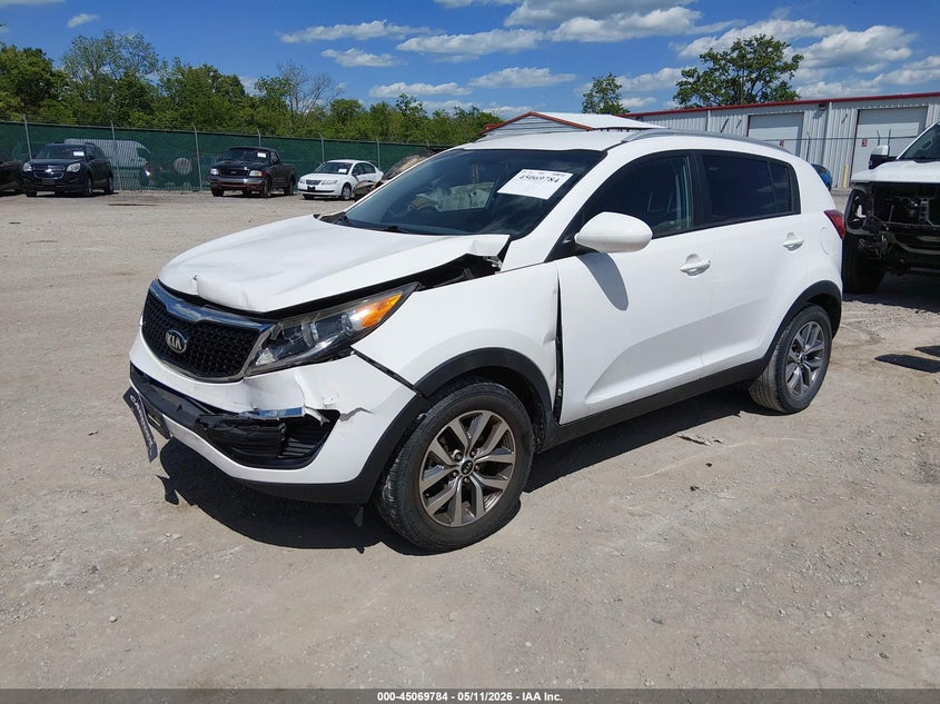 2016 Kia Sportage VIN KNDPB3AC2G7860115 IAAI salvage auction — FRONT END, Salvage (Kentucky), sold $2,100 on 2026-07-27 (photo 2)