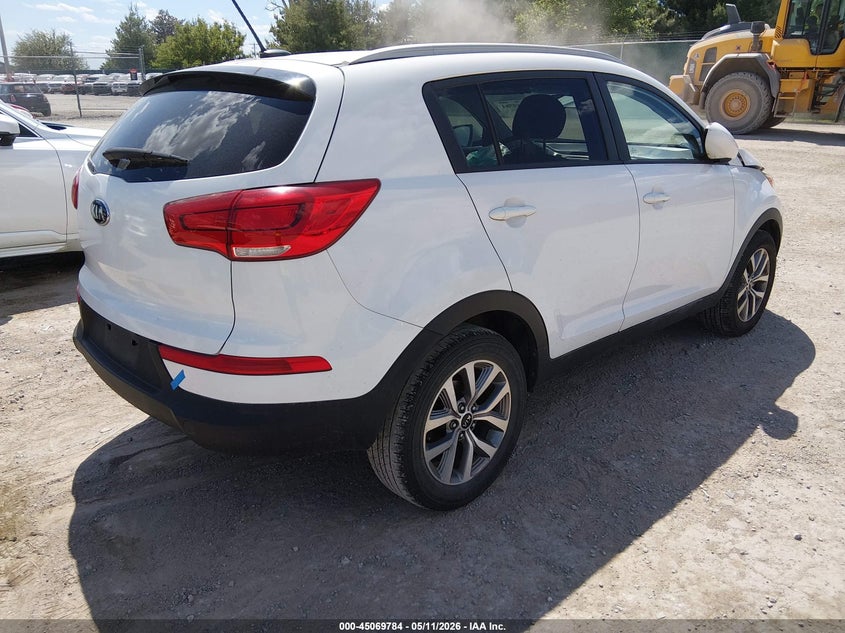 2016 Kia Sportage VIN KNDPB3AC2G7860115 IAAI salvage auction — FRONT END, Salvage (Kentucky), sold $2,100 on 2026-07-27 (photo 4)
