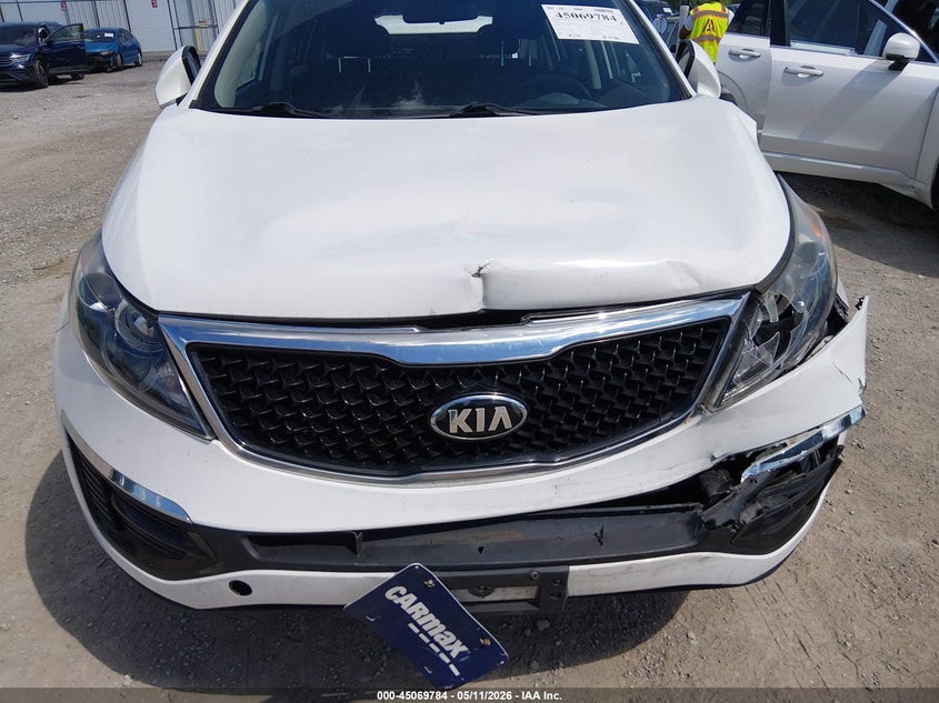 2016 Kia Sportage VIN KNDPB3AC2G7860115 IAAI salvage auction — FRONT END, Salvage (Kentucky), sold $2,100 on 2026-07-27 (photo 6)