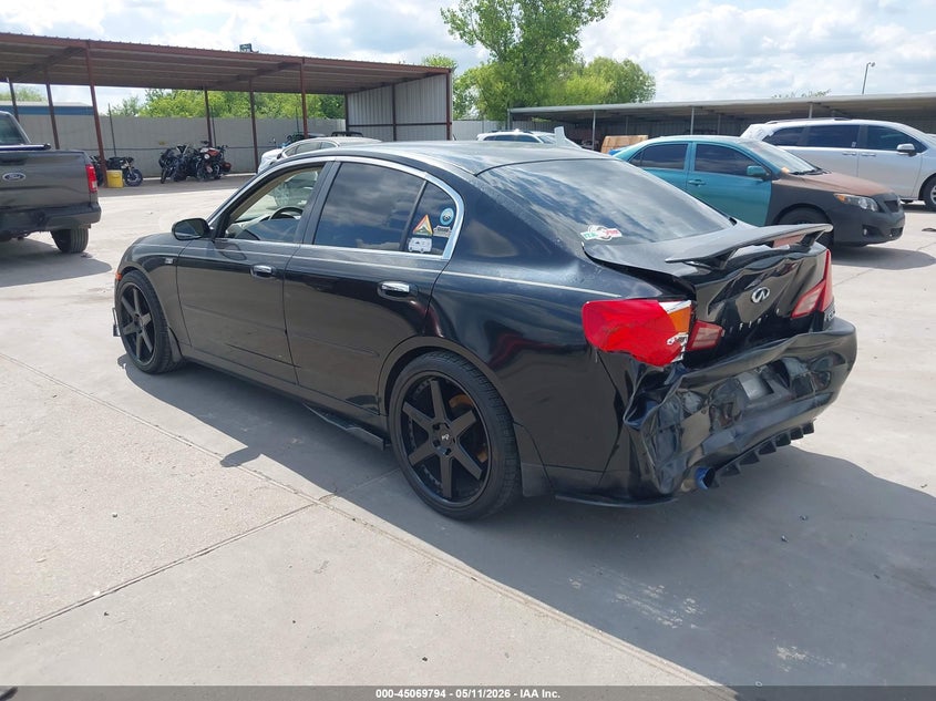 2003 Infiniti G35 VIN JNKCV51E43M331097 IAAI salvage auction — REAR END, Salvage (Texas), sold $450 on 2026-07-15 (photo 3)
